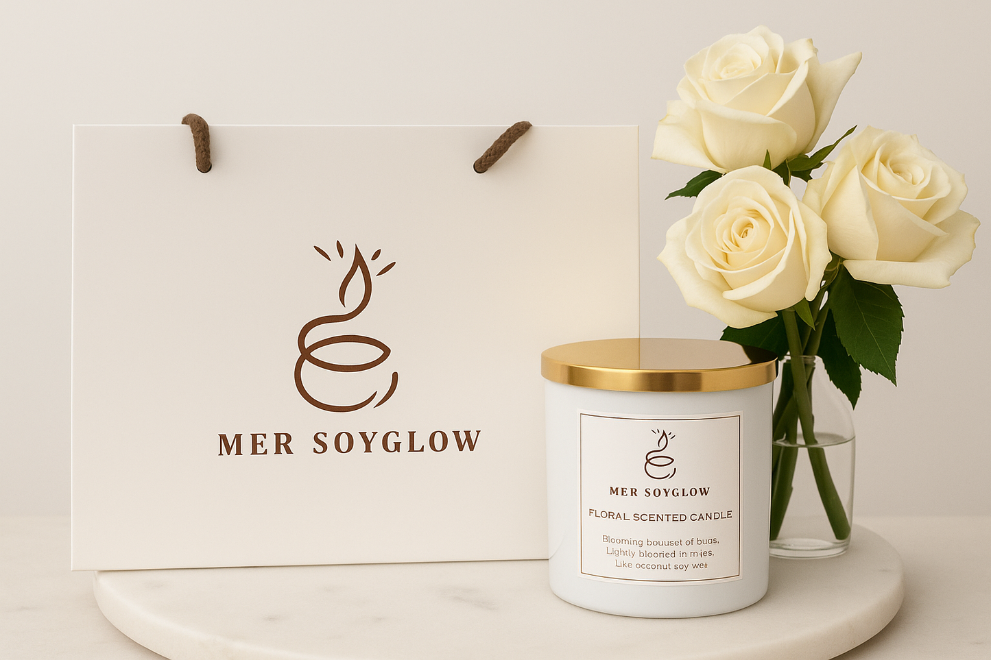 Single Scented Glass Candle