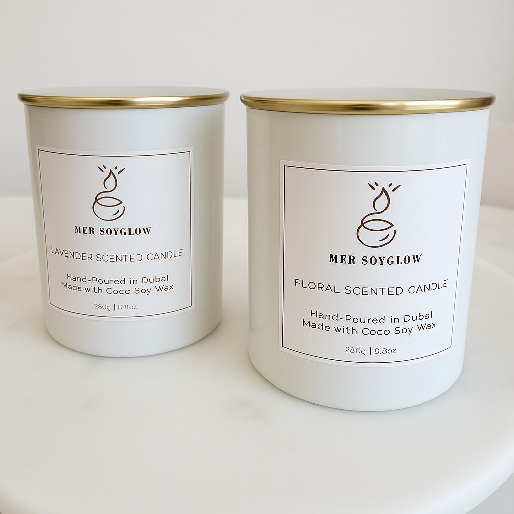 Single Scented Glass Candle