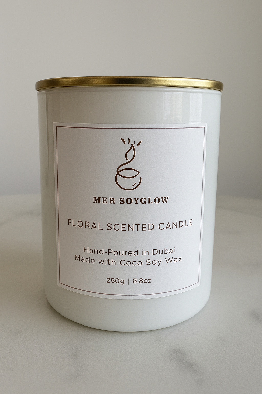 Single Scented Glass Candle