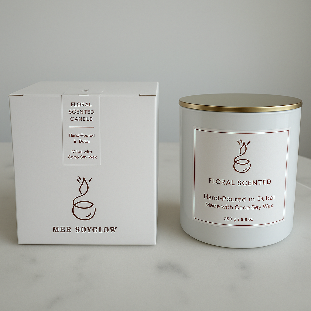 Single Scented Glass Candle