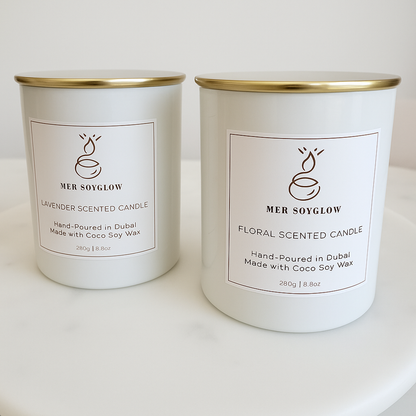 Single Scented Glass Candle