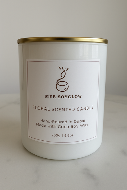 Single Scented Glass Candle