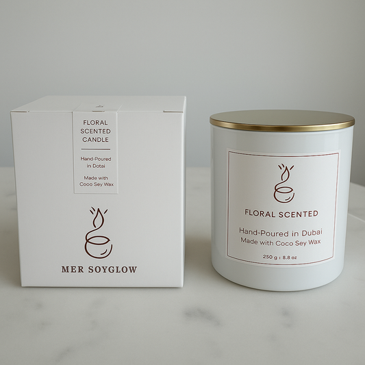 Single Scented Glass Candle
