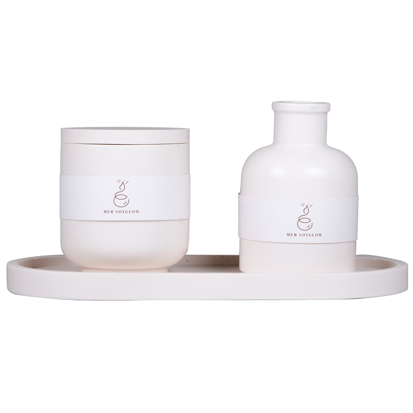 Tray, Vase & Candle Set